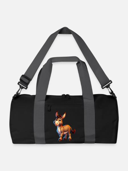 Esel-Maultier - Recycelte Duffle Bag - Schwarz/Graphitgrau