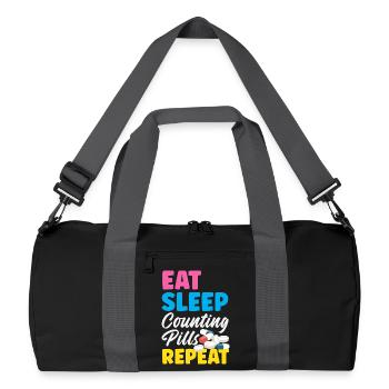 Apotheker Pharmazeutisch-technischer - Recycelte Duffel Bag - Schwarz/Graphitgrau - Vorne