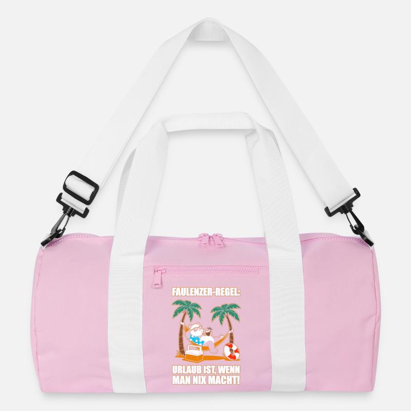 Lazy rule: Vacation is when nothing does anything Recycled Duffel Bag