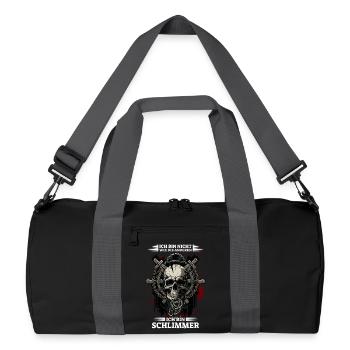 Ich bin nicht wie die anderen - Ich bin schlimmer - Recycelte Duffel Bag - Schwarz/Graphitgrau - Vorne