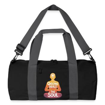 Qigong Tai Chi - Sac de sport recyclé - noir/gris graphite - Devant