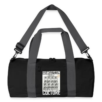 Soundsystem Culture Sketch - Sac de sport recyclé - noir/gris graphite - Devant