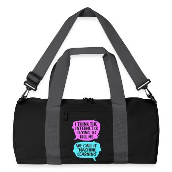 GPT Programmer Coder - Recycled Duffel Bag - black/graphite grey - Front
