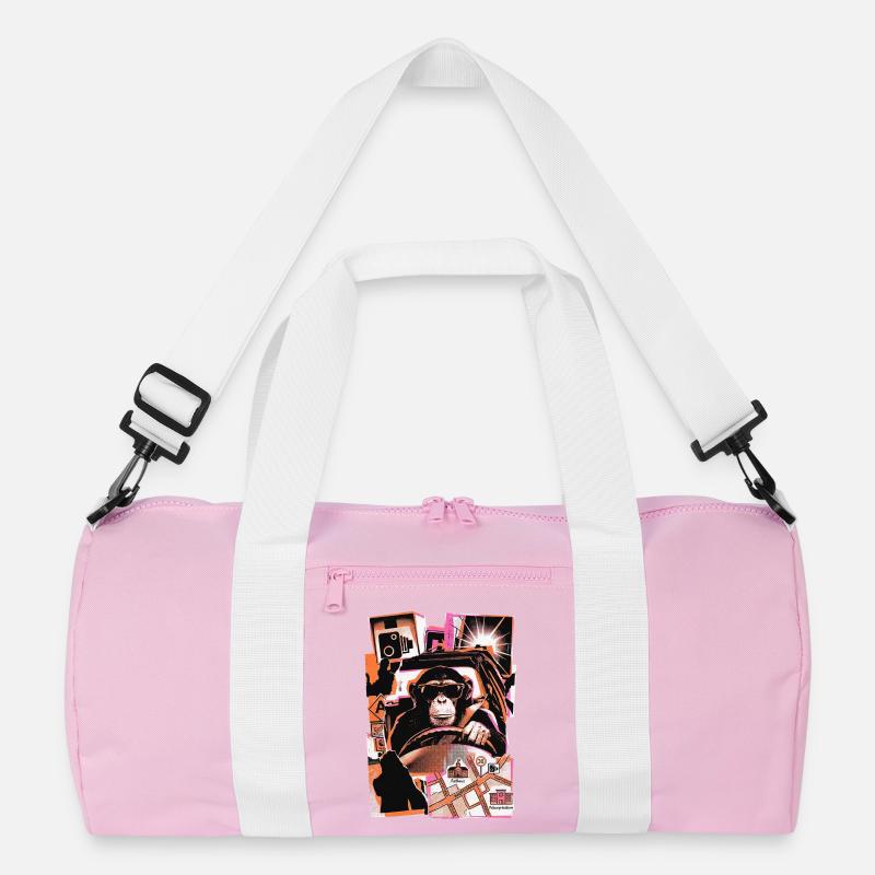Affe Autofahrer Blitzer Recycelte Duffel Bag