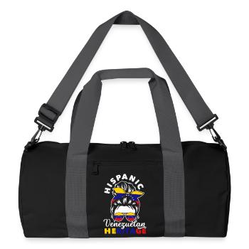 Venezuela Flagge Stolz & Heimat Venezuela - Recycelte Duffel Bag - Schwarz/Graphitgrau - Vorne