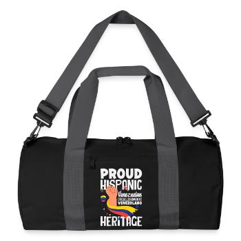 Venezuela Flagge Stolz & Heimat Venezuela - Recycelte Duffel Bag - Schwarz/Graphitgrau - Vorne