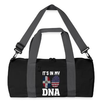 Drapeau de la République dominicaine Dom Rep Pride - Sac de sport recyclé - noir/gris graphite - Devant
