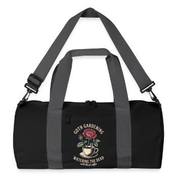Goth Gardening Coffee Rose Cup - Recycled Duffel Bag - black/graphite grey - Front