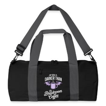 Darker Soul Breakroom Coffee Tee - Recycled Duffel Bag - black/graphite grey - Front