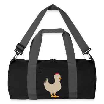 chicken - Recycled Duffel Bag - black/graphite grey - Front