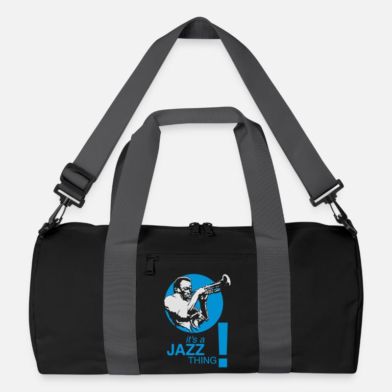 Jazz thing - Recycelte Duffel Bag - Schwarz/Graphitgrau