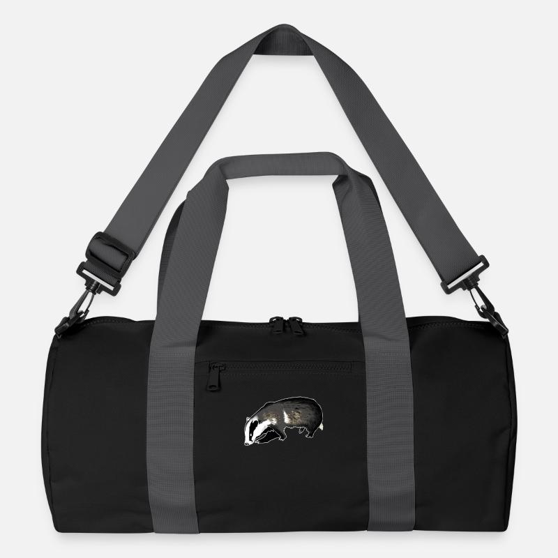 Dachs - Recycelte Duffel Bag - Schwarz/Graphitgrau