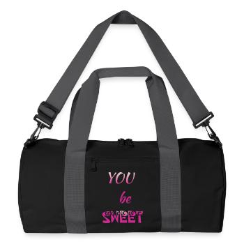 You be Sweet - Sac de sport recyclé - noir/gris graphite - Devant