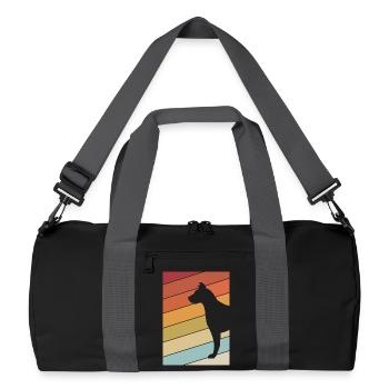 dog - Recycled Duffel Bag - black/graphite grey - Front