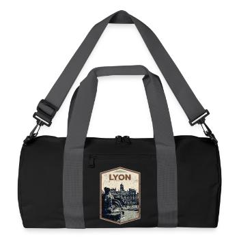 Lyon France est ma ville natale - Sac de sport recyclé - noir/gris graphite - Devant