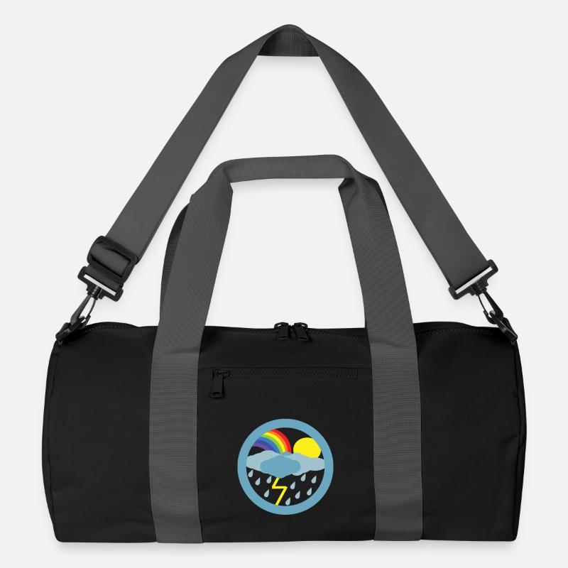 Nach dem Regen kommt der Sonnenschein - Recycelte Duffel Bag - Schwarz/Graphitgrau