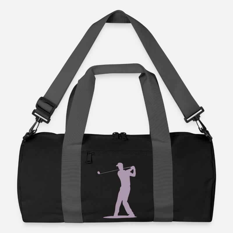 Golfer Abschlag Silhouette - Herren Design Recycelte Duffel Bag