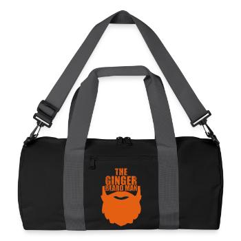 Ingwerbart-Mann - Recycelte Duffel Bag - Schwarz/Graphitgrau - Vorne