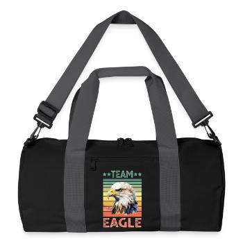 Eagle - Recycled Duffel Bag - black/graphite grey - Front