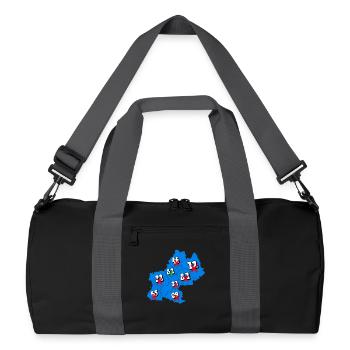 Midi-Pyrénées Region - Recycelte Duffel Bag - Schwarz/Graphitgrau - Vorne
