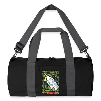 Huile d'olive au Beurre Salé Toulon - Sac de sport recyclé - noir/gris graphite - Devant