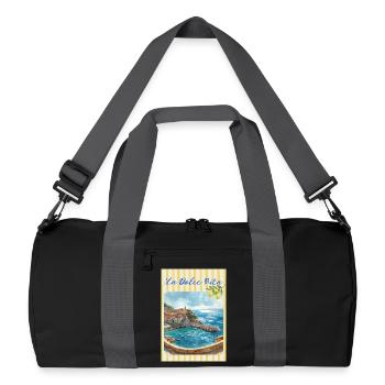 Dolce_20250909_222746_0000 - Sac de sport recyclé - noir/gris graphite - Devant