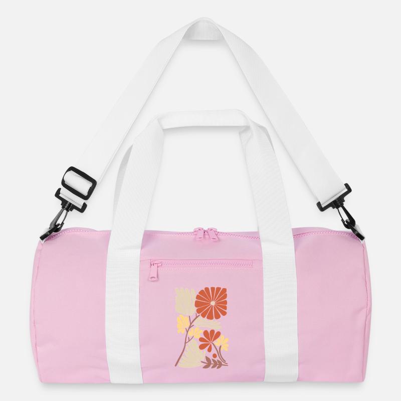 Boho Blumen Muster Recycelte Duffel Bag