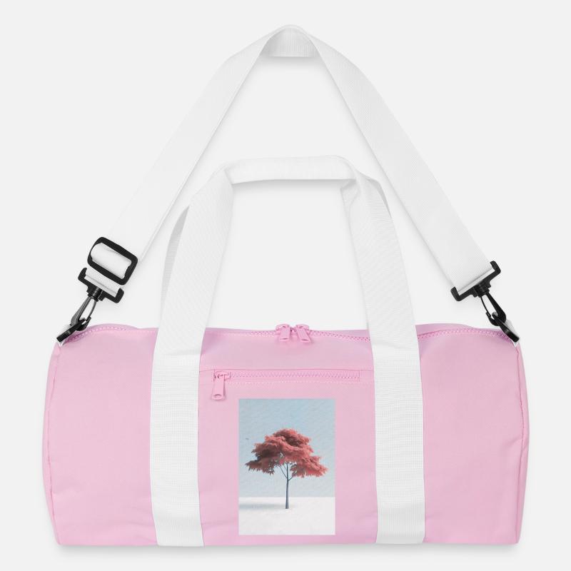 Minimal Japanese Maple Tree Art Recycled Duffel Bag