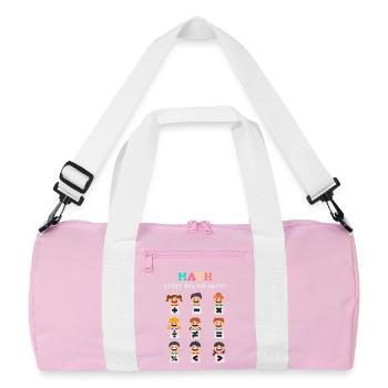 Les maths vous maintiennent en équilibre - Sac de sport recyclé - rose/blanc - Devant