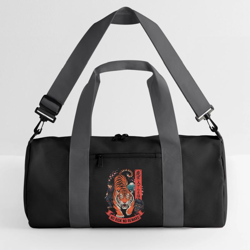 Design du Tiger Samurai Sans Risque Sans Récompense Sac de sport recyclé