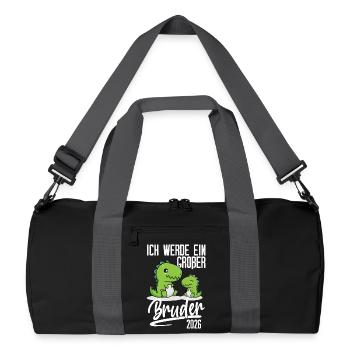 Big Brother 2026 Dino Bébé Enceinte - Sac de sport recyclé - noir/gris graphite - Devant
