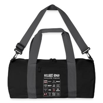 Bingo à la connerie – Version ado - Sac de sport recyclé - noir/gris graphite - Devant