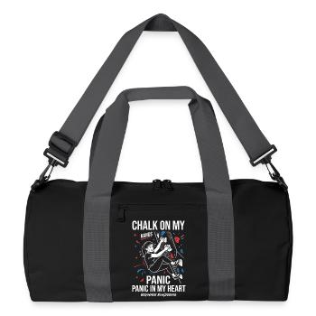 Craie sur les mains - Sac de sport recyclé - noir/gris graphite - Devant