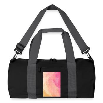Gradient - Rise customizable - Recycled Duffel Bag - black/graphite grey - Front