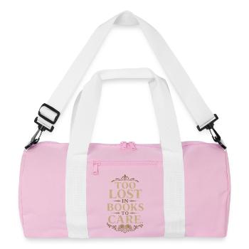 Dark Academia Book Love Vintage Reader - Sac de sport recyclé - rose/blanc - Devant