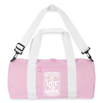 Achievement Unlocked Gamer Life - Recycelte Duffel Bag - Rosa/Weiß - Vorne
