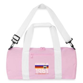 Original 1961 Limited Edition - Recycled Duffel Bag - pink/white - Front