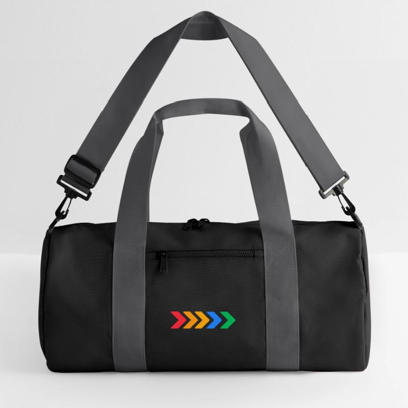 Flèches colorées - Progrès en cinq couleurs Sac de sport recyclé