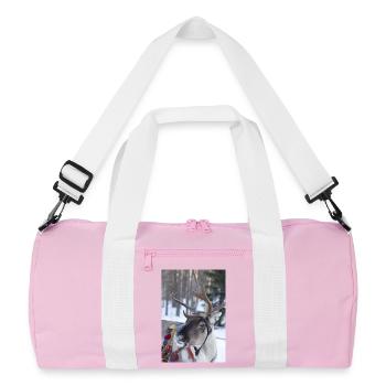 Reindeer - Recycled Duffel Bag - pink/white - Front