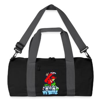 Breakdance B-Boy Streetdance Design Hip Hop Danse - Sac de sport recyclé - noir/gris graphite - Devant