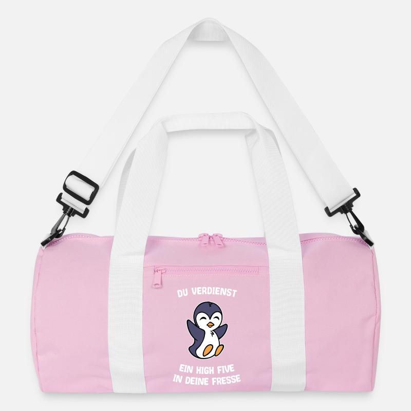 Zoo Süß Pinguin Tier Seevogel Statement Arktis Recycelte Duffel Bag