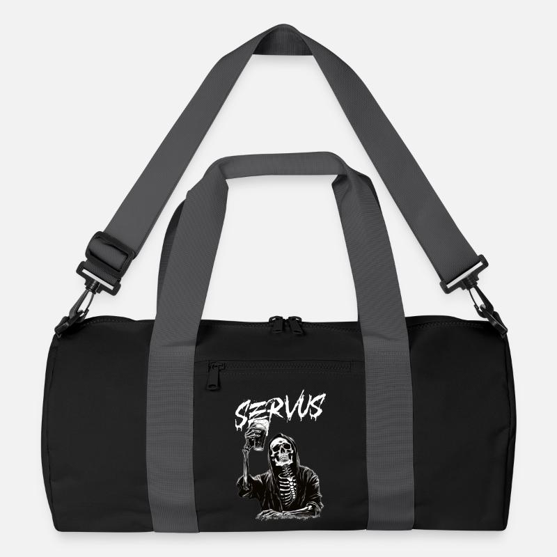 Grim Reaper à la bière - Sac de sport recyclé - noir/gris graphite