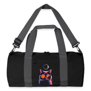 Cat Sunglasses Total Eclipse Cat - Recycled Duffel Bag - black/graphite grey - Front