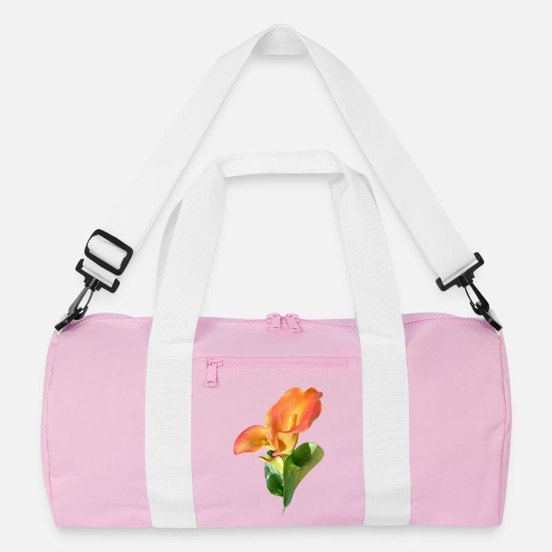 Orange Calla Blütenzauber Recycelte Duffel Bag