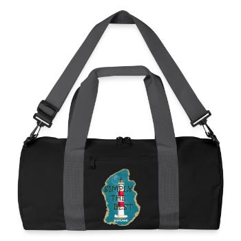 Scotland Lighthouse Tarbat Ness, North Sea Coast - Recycled Duffel Bag - black/graphite grey - Front