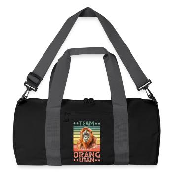 Orang-Utan - Recycelte Duffel Bag - Schwarz/Graphitgrau - Vorne