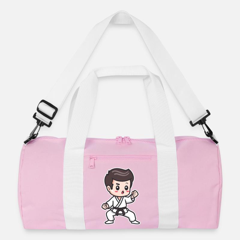 Karate Junge Zeichnung Recycelte Duffel Bag