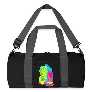 Art Food - Sac de sport recyclé - noir/gris graphite - Devant