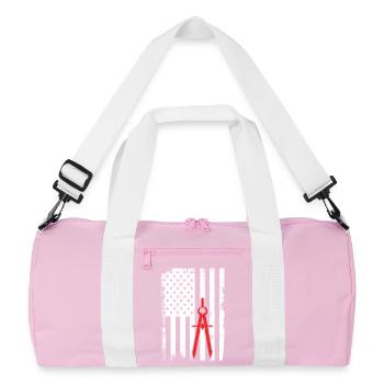 Architecture USA Drapeau - Sac de sport recyclé - rose/blanc - Devant