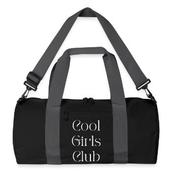 Club de filles cool. Club de filles cool. - Sac de sport recyclé - noir/gris graphite - Devant